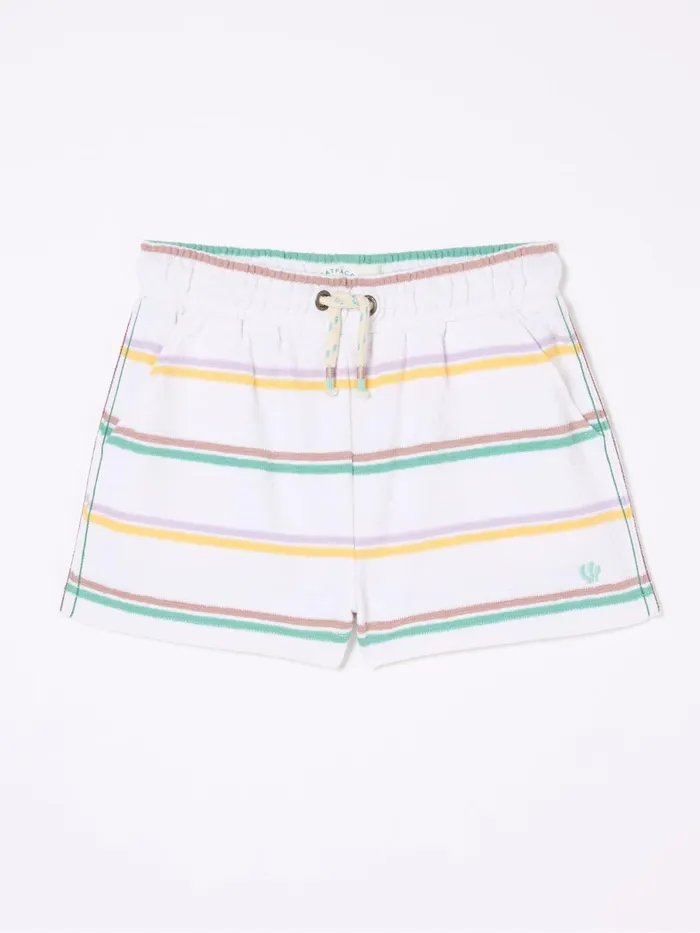 Fat Face Shorts White Textured Stripe Shorts 8211 Kids