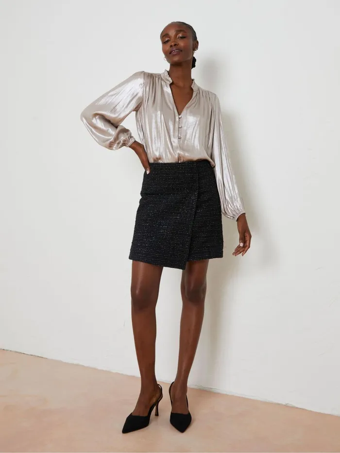Fat Face Skirts Black Lily Metallic Skirt 8211 Women
