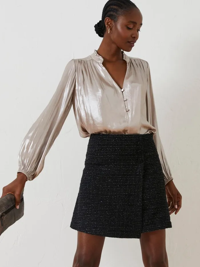 Fat Face Skirts Black Lily Metallic Skirt 8211 Women