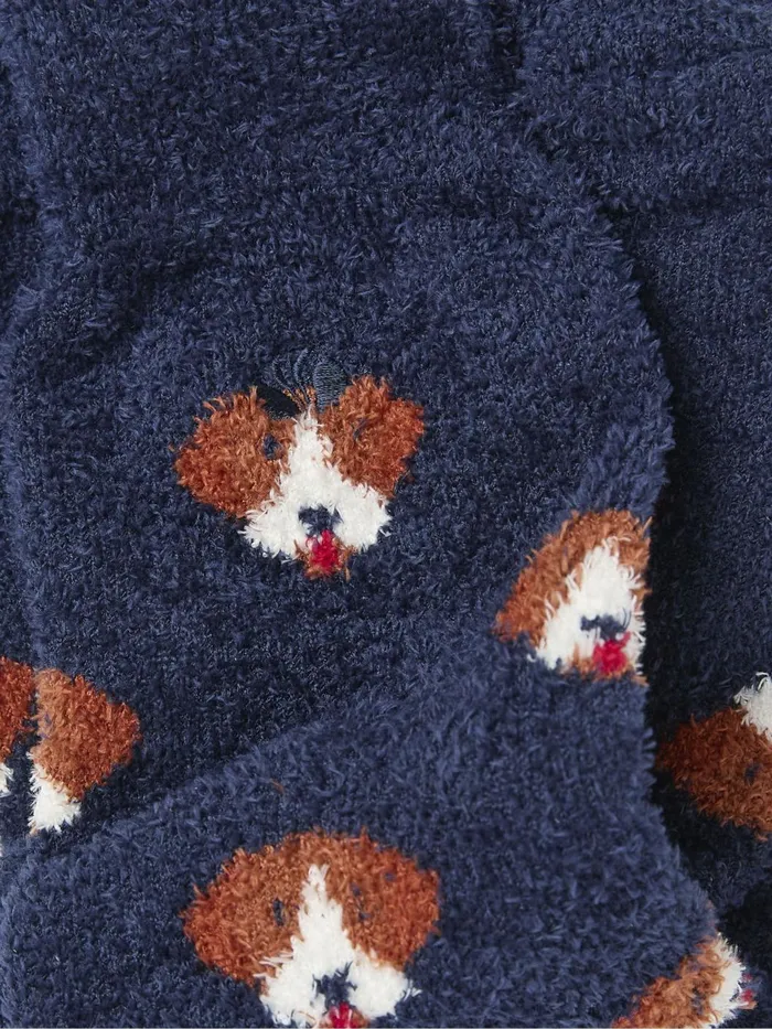 Fat Face Socks Blue Navy Dog Cosy Socks 8211 Men