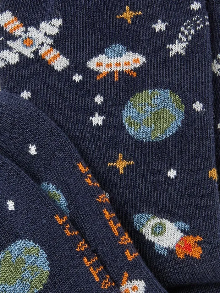 Fat Face Socks Blue Space Socks 1 Pack 8211 Kids Fat Face Socks Blue Space Socks 1 Pack 8211 Kids