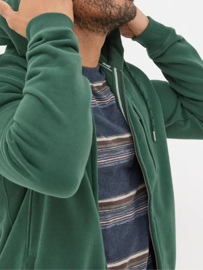 Fat Face Sweatshirts and Hoodies Brooke Dark Green Zip Through Hoodie 8211 Men