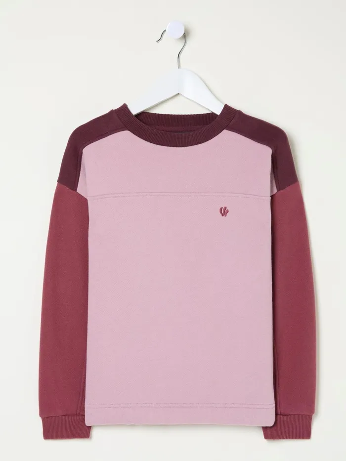 Fat Face Sweatshirts and Hoodies Dusky Purple Butterfly Sweatshirt 8211 Kids