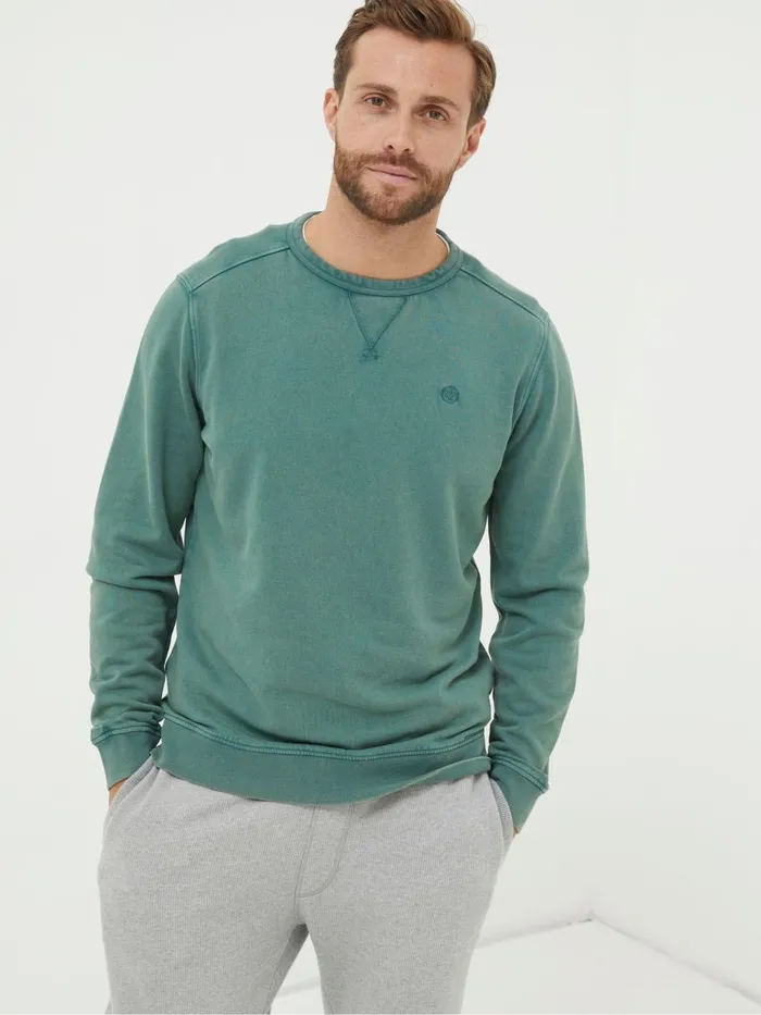 Fat Face Sweatshirts and Hoodies Petersfield Light Green Sweatshirt 8211 Men