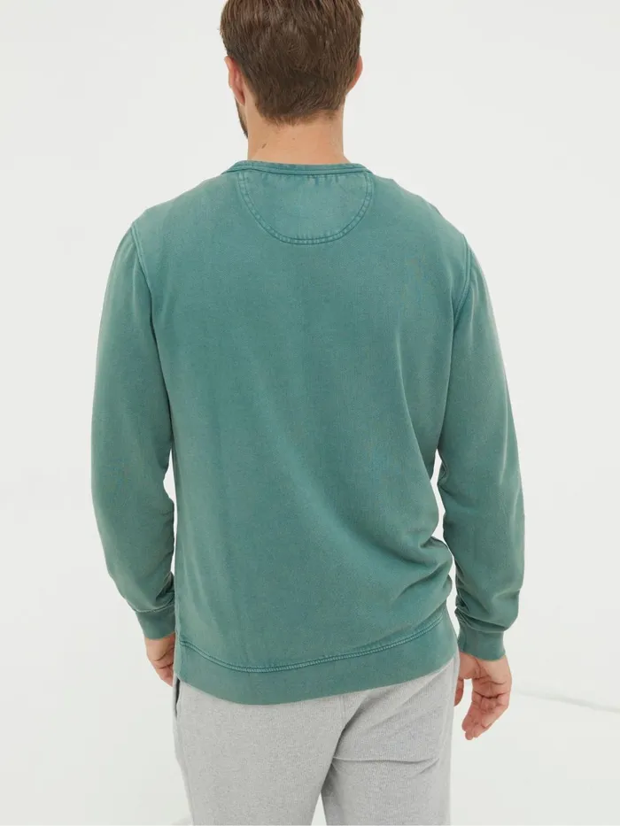 Fat Face Sweatshirts and Hoodies Petersfield Light Green Sweatshirt 8211 Men
