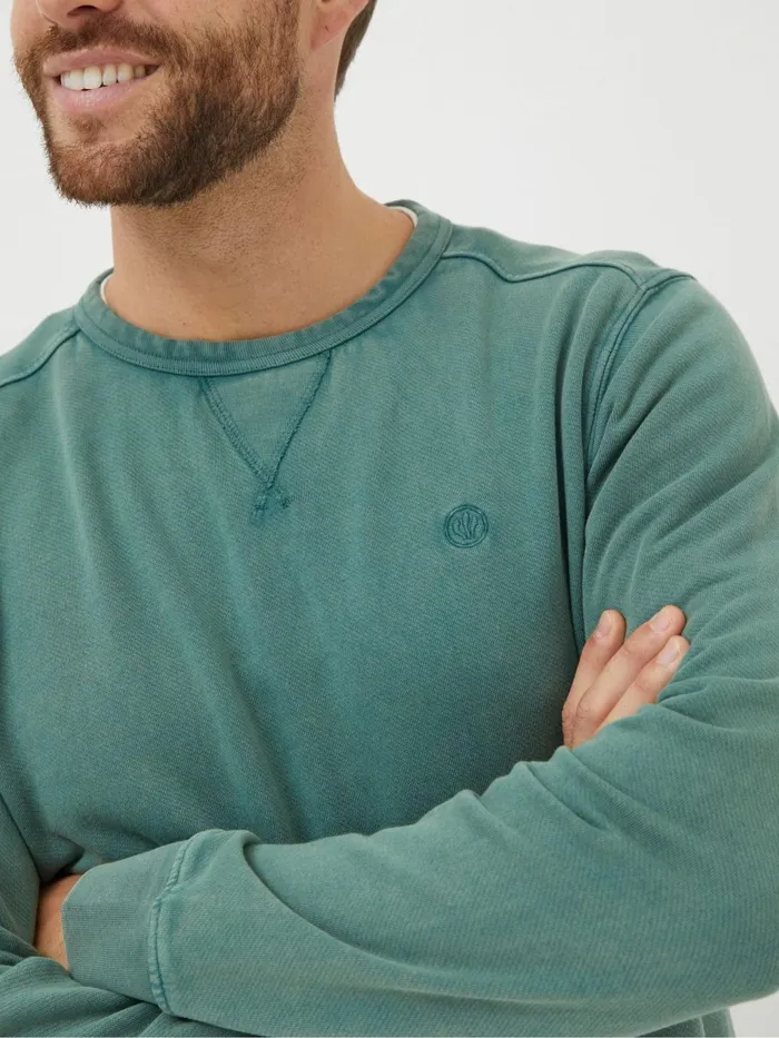 Fat Face Sweatshirts and Hoodies Petersfield Light Green Sweatshirt 8211 Men