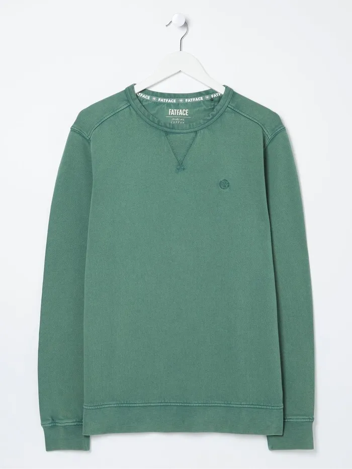 Fat Face Sweatshirts and Hoodies Petersfield Light Green Sweatshirt 8211 Men