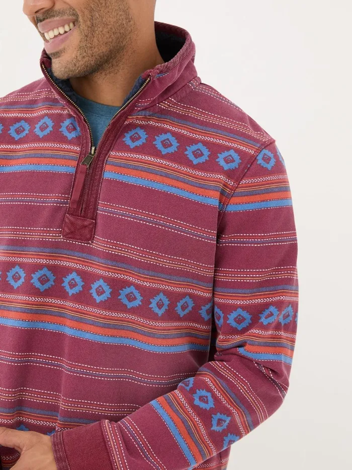 Fat Face Sweatshirts and Hoodies Red Bonded Microfleece Sweatshirt 8211 Men