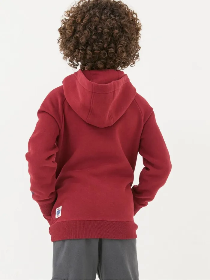 Fat Face Sweatshirts and Hoodies Red Skate Popover Hoodie 8211 Kids