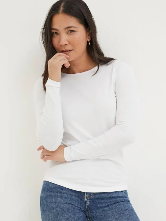 Fat Face Tops and TShirts Bree White TShirt 8211 Women
