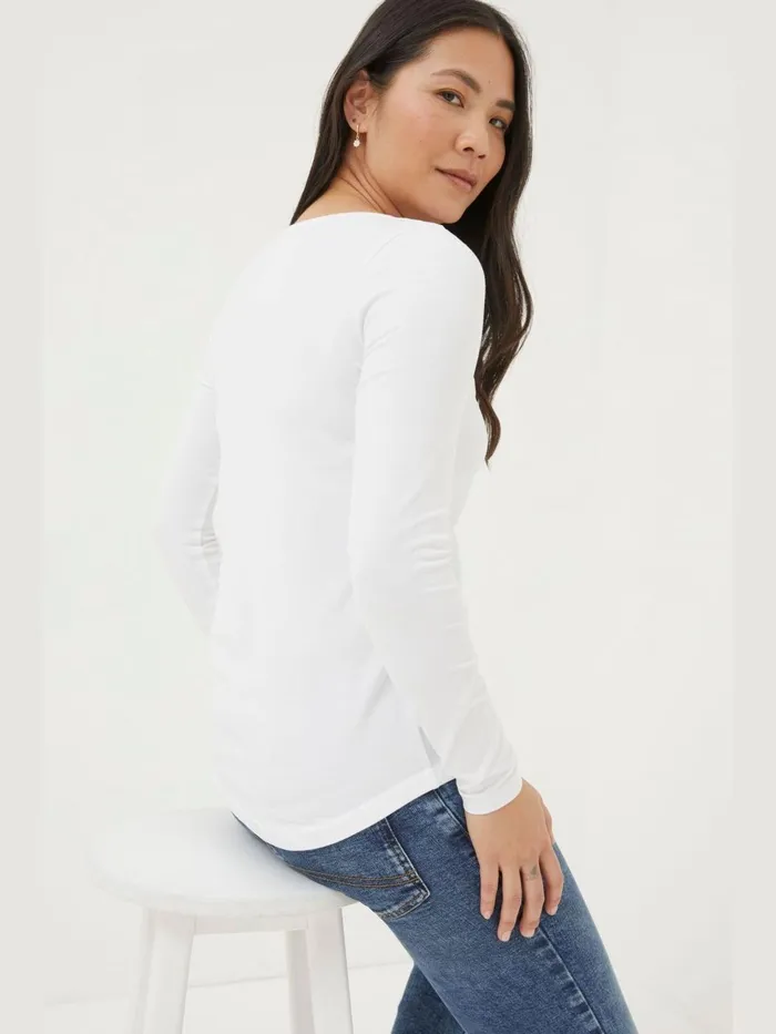 Fat Face Tops and TShirts Bree White TShirt 8211 Women