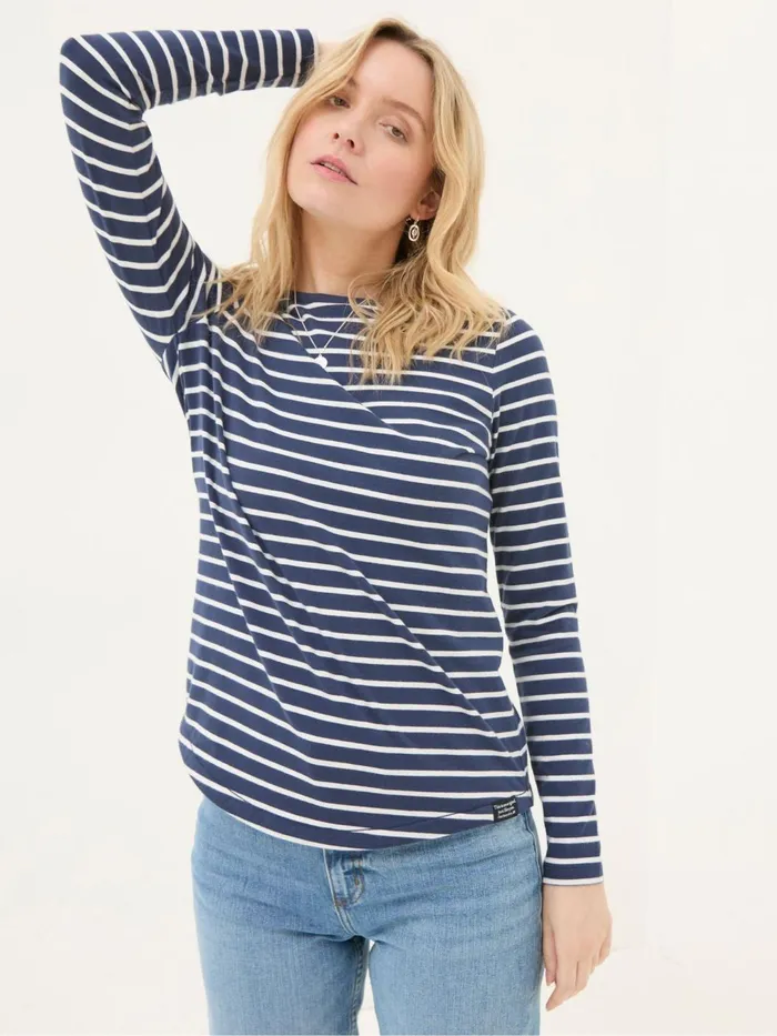 Fat Face Tops and TShirts Breton Blue TShirt 8211 Women
