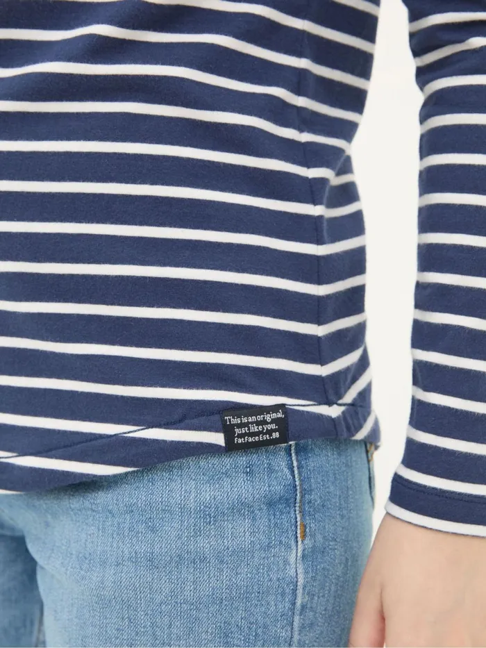 Fat Face Tops and TShirts Breton Blue TShirt 8211 Women