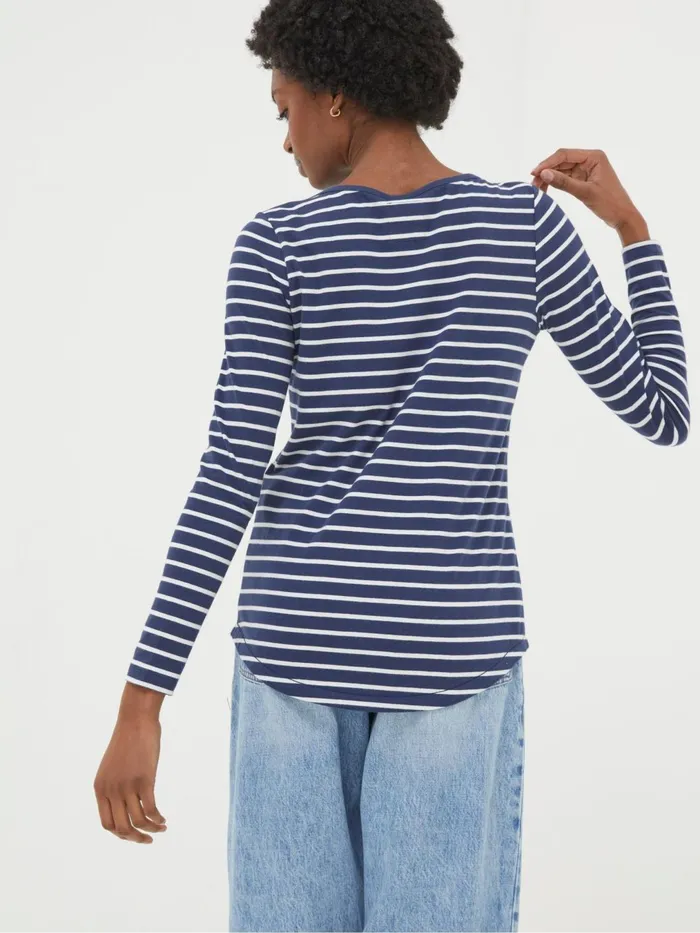 Fat Face Tops and TShirts Breton Blue TShirt 8211 Women