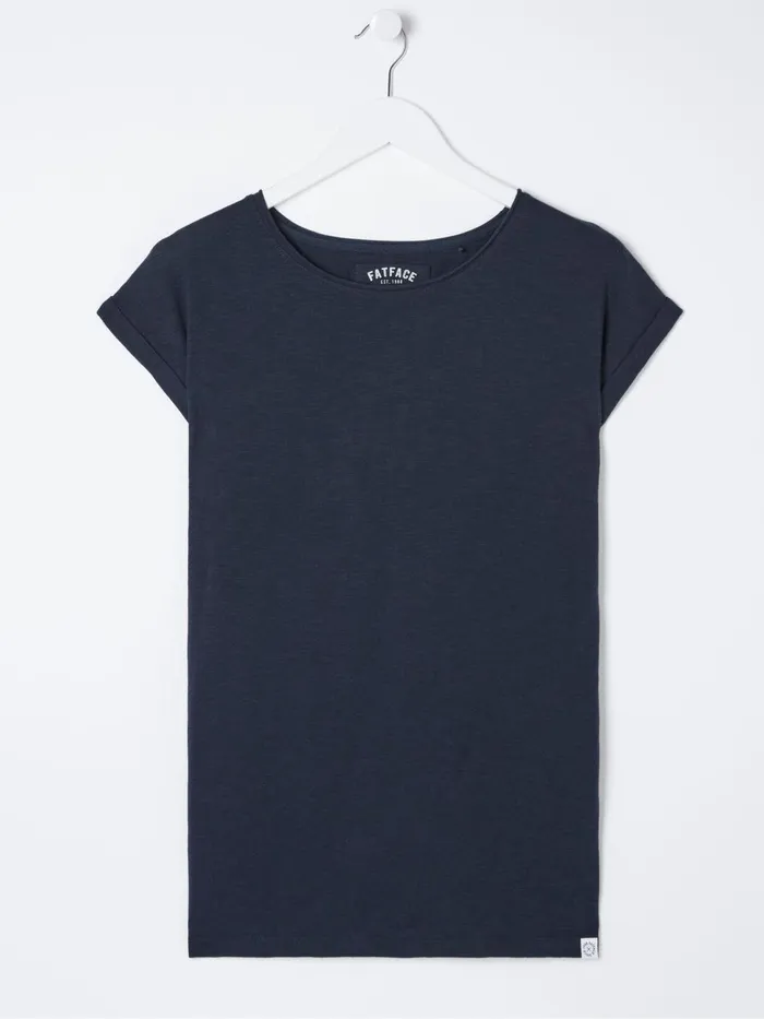 Fat Face Tops and TShirts Ivy Organic Cotton Navy Blue TShirt 8211 Women