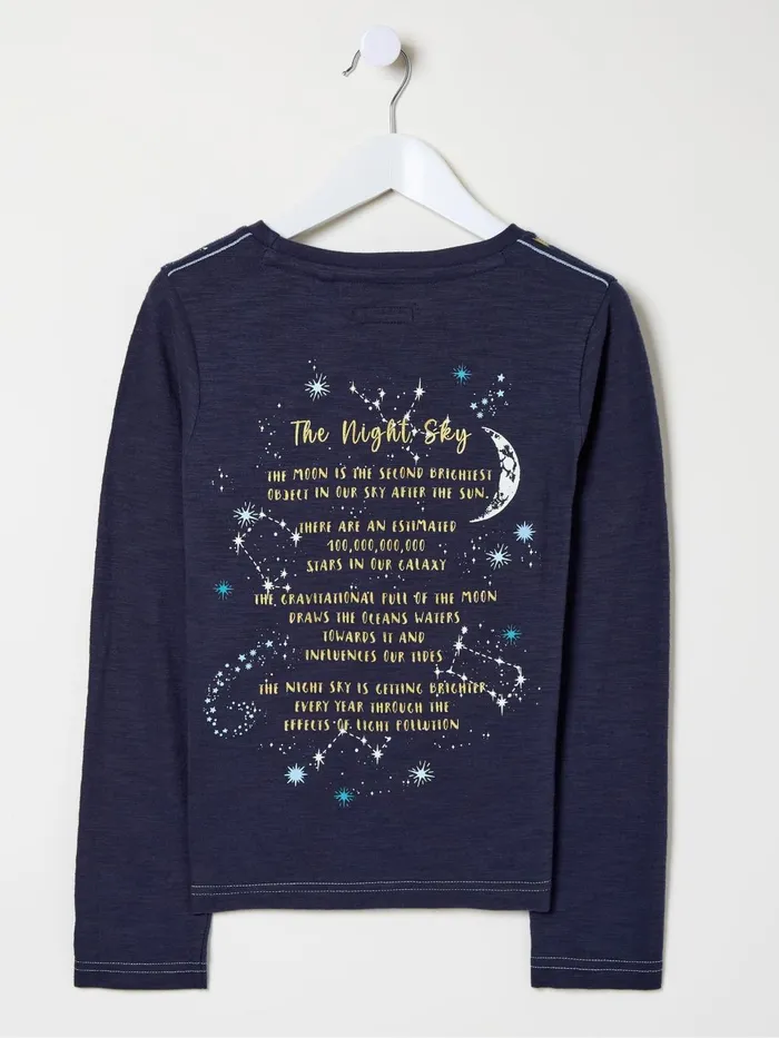 Fat Face Tops and TShirts Navy Constellation TShirt 8211 Kids Fat Face Tops and TShirts Navy Constellation TShirt 8211 Kids