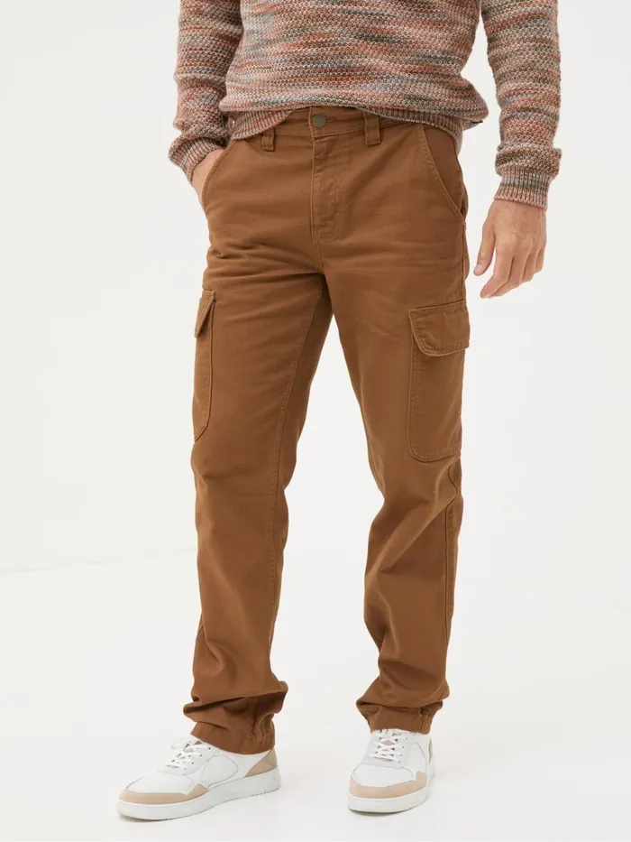 Fat Face Trousers and Chinos Wardly Brown Tan Canvas Cargo Trousers 8211 Men
