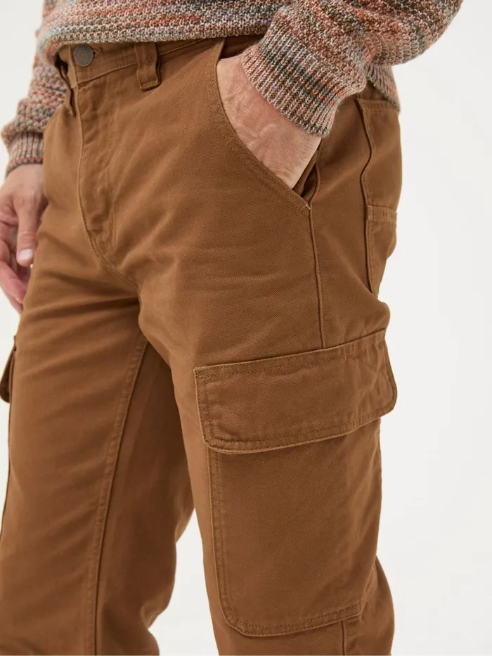 Fat Face Trousers and Chinos Wardly Brown Tan Canvas Cargo Trousers 8211 Men