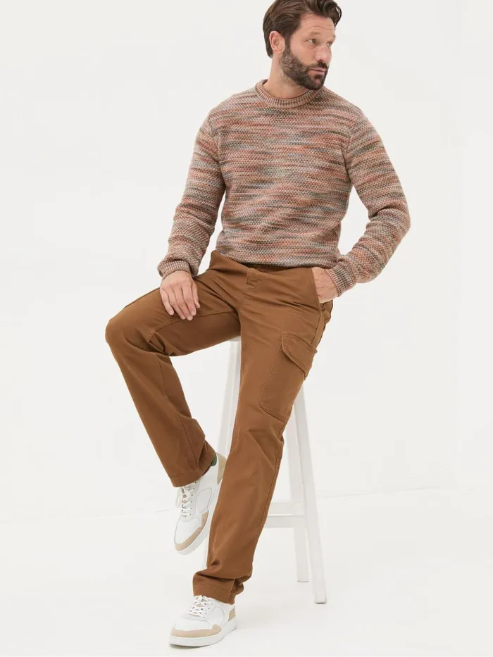 Fat Face Trousers and Chinos Wardly Brown Tan Canvas Cargo Trousers 8211 Men