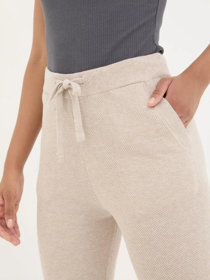 Fat Face Trousers and Leggings Oatmeal Knit Cuffed Joggers 8211 Women