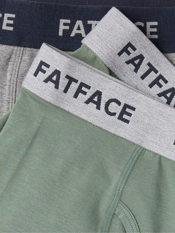 Fat Face Underwear Multi Plain Boxers 2 Pack 8211 Men