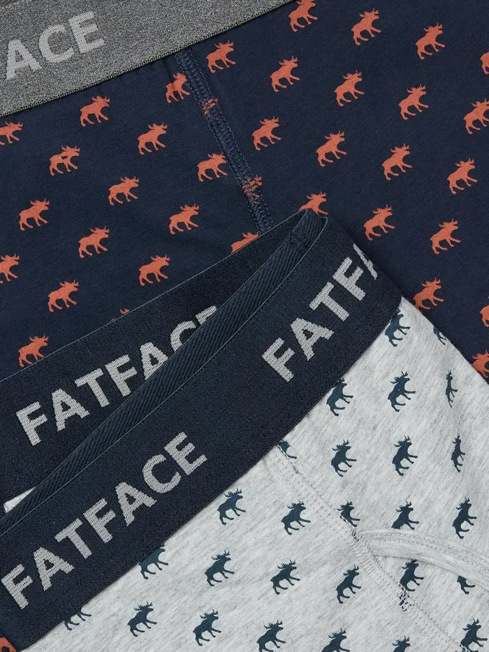Fat Face Underwear Navy Moose Print Boxers 2 Pack 8211 Men Fat Face Underwear Navy Moose Print Boxers 2 Pack 8211 Men