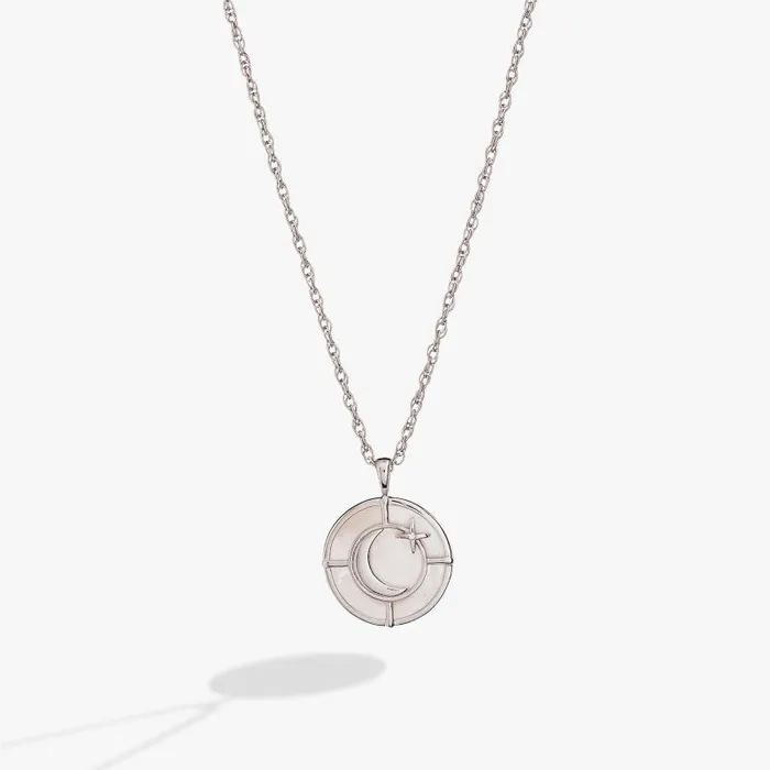 Fine Jewelry Women Alex And Ani Genuine Mother Of Pearl Signature Pendant Necklace Stainless Steel Silver Fine Jewelry Women Alex And Ani Genuine Mother Of Pearl Signature Pendant Necklace Stainless Steel Silver