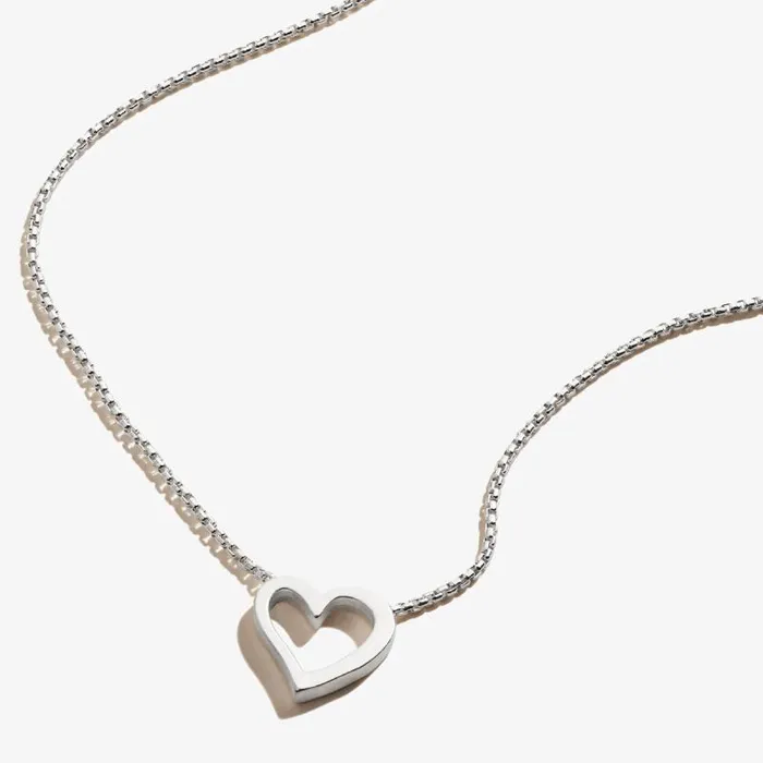 Fine Jewelry Women Alex And Ani Heart Necklace Sterling Silver
