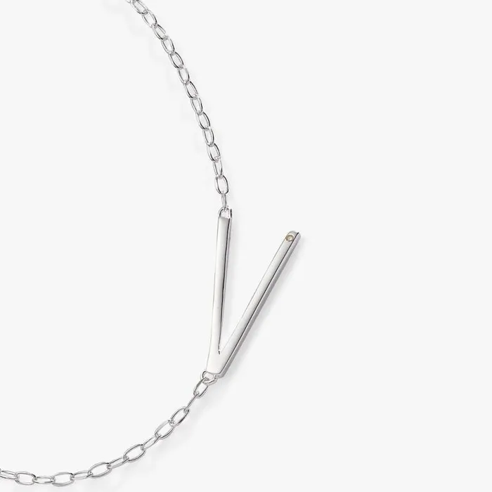 Fine Jewelry Women Alex And Ani Initial V Precious Elongated Necklace 14kt Gold Over 925 Sterling Silver