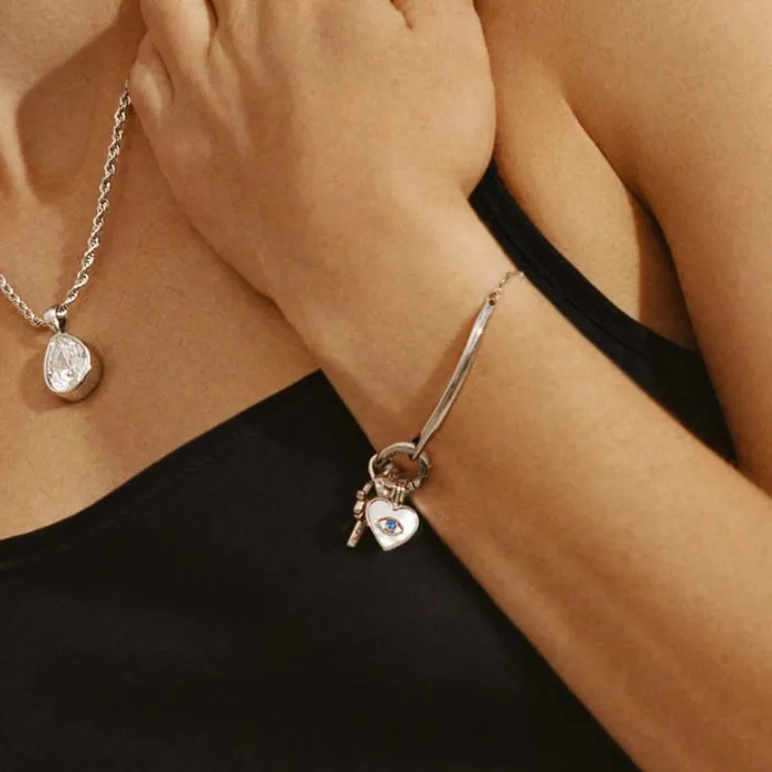 Fine Jewelry Women Alex And Ani Protection Trio Interchangeable Charm Bracelet Stainless Steel Silver