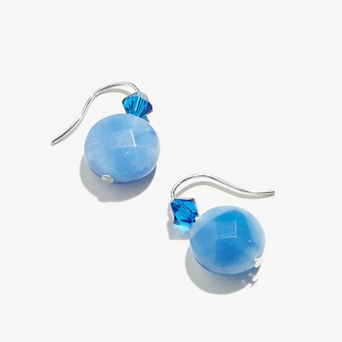 Fine Jewelry Women Alex And Ani Quartz Denim Gemstone Drop Earrings 925 Sterling Silver Fine Jewelry Women Alex And Ani Quartz Denim Gemstone Drop Earrings 925 Sterling Silver