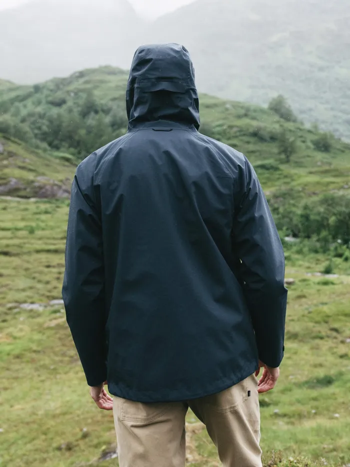Finisterre Jackets and Coats Men Skybird Waterproof Jacket Navy
