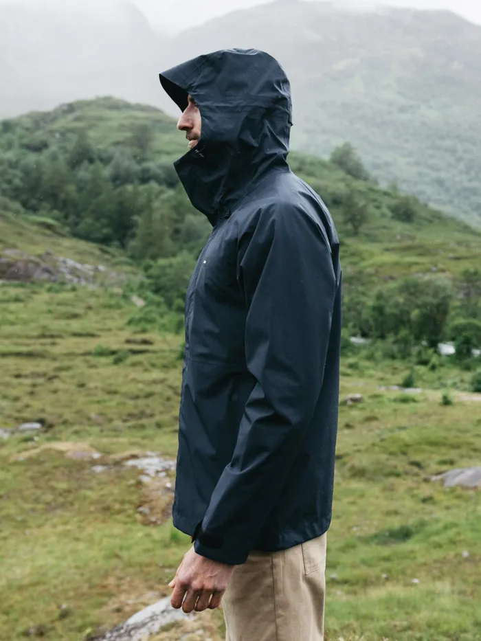 Finisterre Jackets and Coats Men Skybird Waterproof Jacket Navy