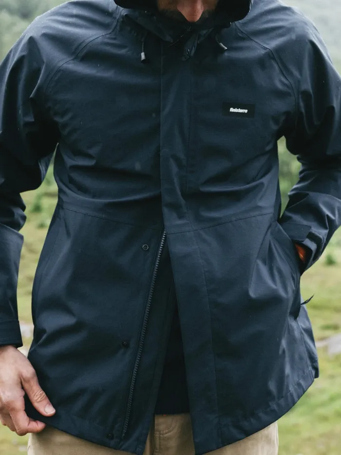 Finisterre Jackets and Coats Men Skybird Waterproof Jacket Navy