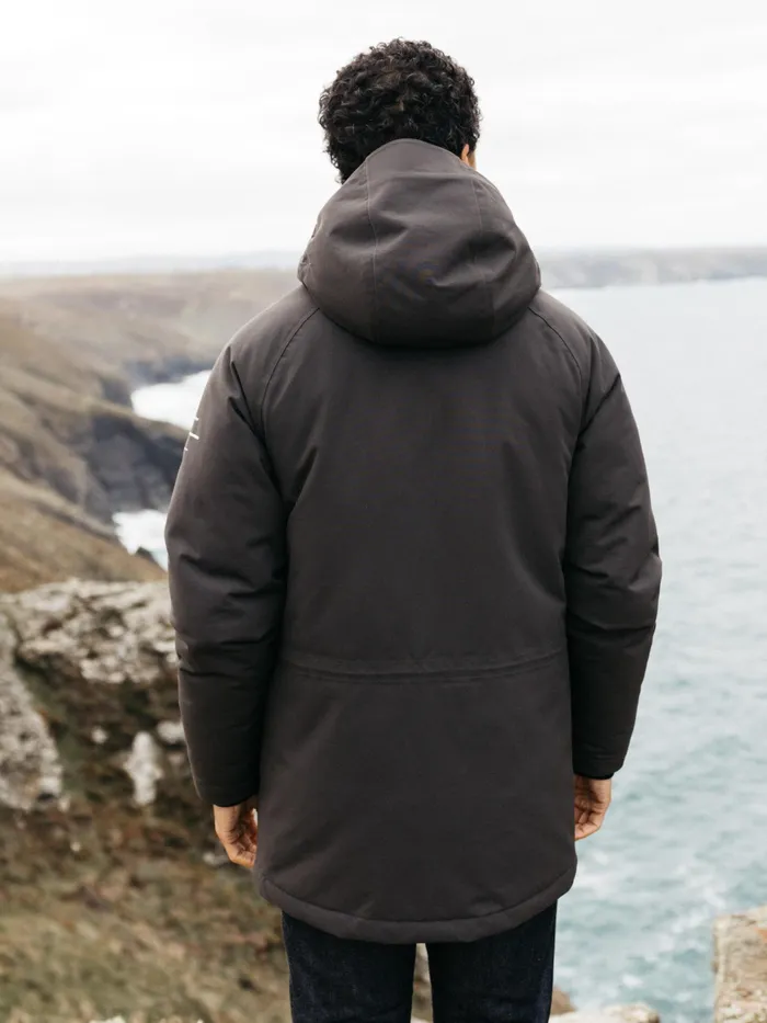 Finisterre Jackets and Coats Men Vellus Parka Jacket Raven