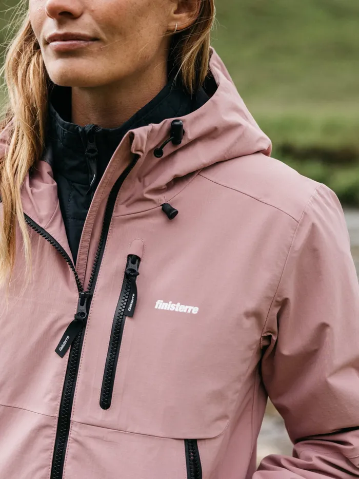 Finisterre Jackets and Coats Women Stormbird Waterproof Jacket Heather Mist