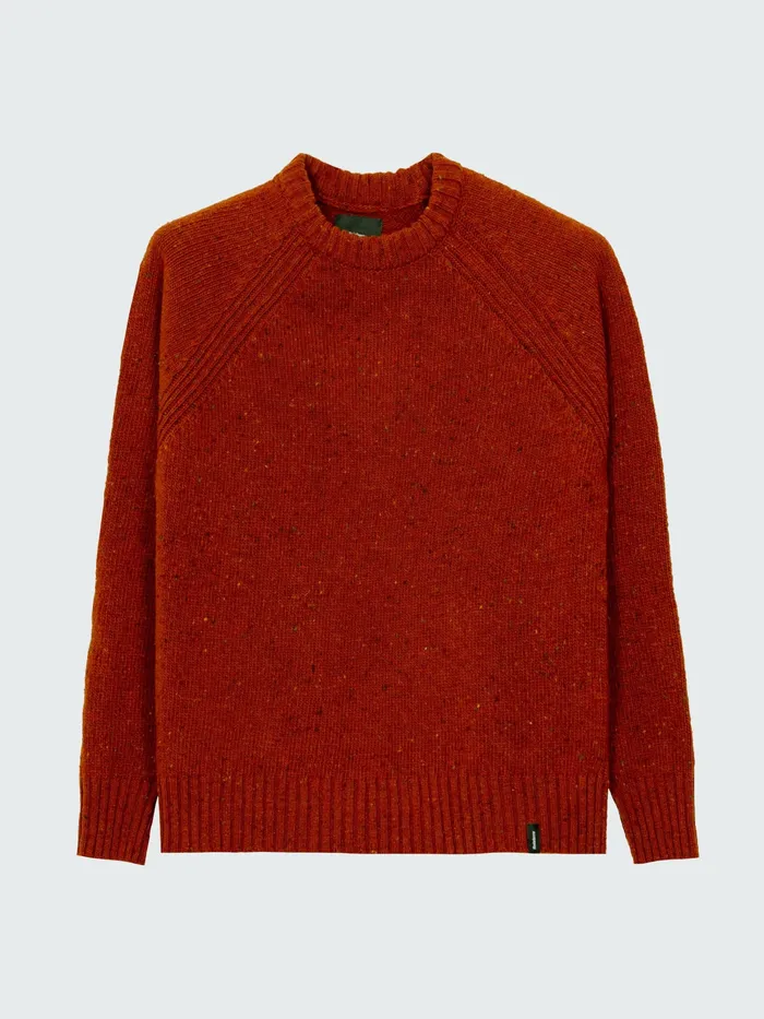 Finisterre Knitwear Women Farne Crew Neck Knit Sweater Sable