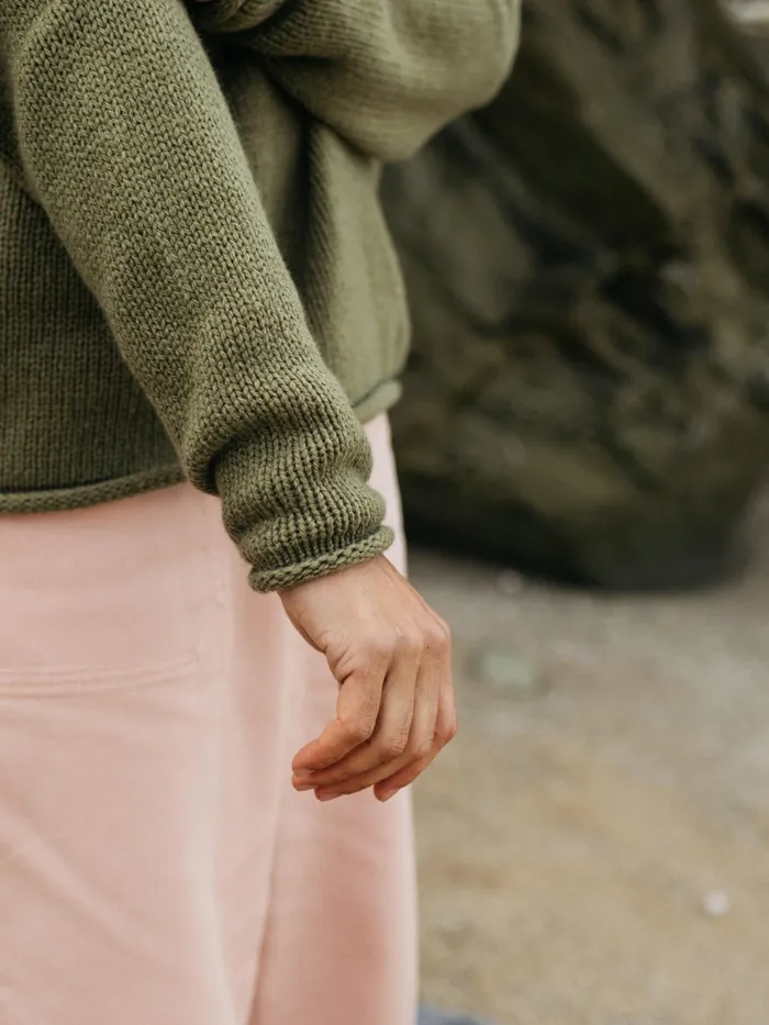 Finisterre Knitwear Women Taran Sweater Willow Green