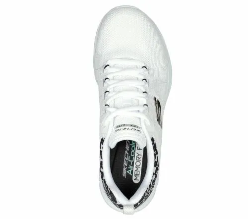 Flex Advantage 40 8211 Wild Ballad White Leopard Women SKECHERS Lace Up