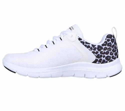 Flex Advantage 40 8211 Wild Ballad White Leopard Women SKECHERS Lace Up