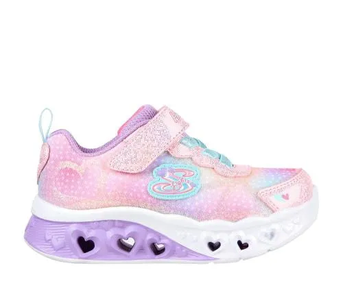 Flutter Heart Lights 8211 Simply Love Pink Multi Kids SKECHERS Toddlers UK Sizes 49