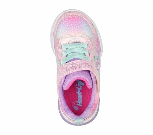 Flutter Heart Lights 8211 Simply Love Pink Multi Kids SKECHERS Toddlers UK Sizes 49