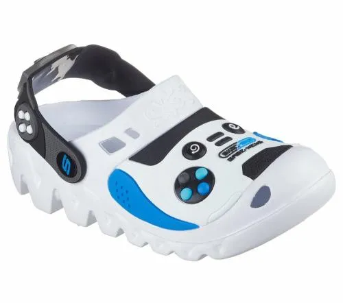 Foamies Zaggle 8211 HydroPointz Wht Black Blue Kids SKECHERS Big Kids UK Sizes 36