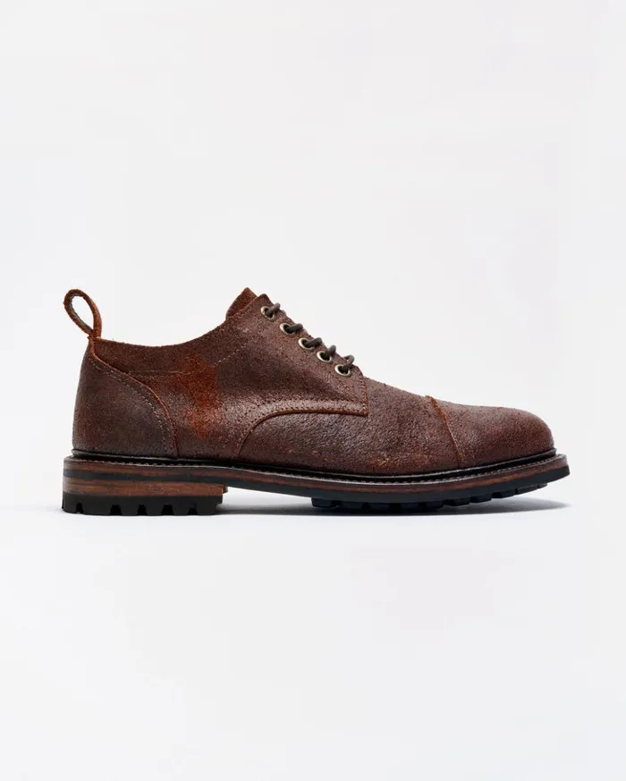 Footwear Men Billy Reid Oak Street X Captoe Trench Oxford Chocolate