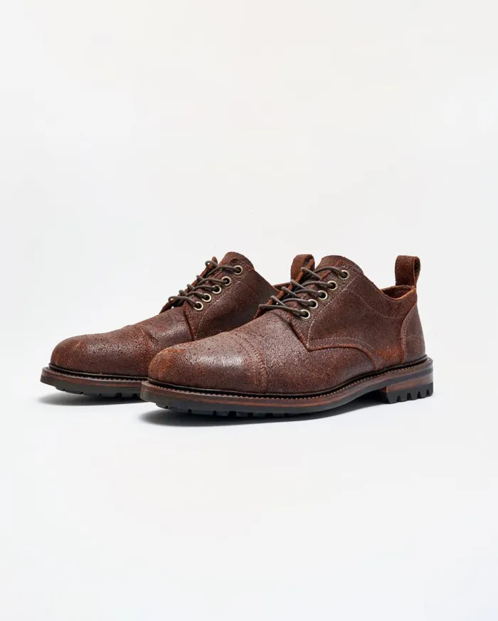 Footwear Men Billy Reid Oak Street X Captoe Trench Oxford Chocolate