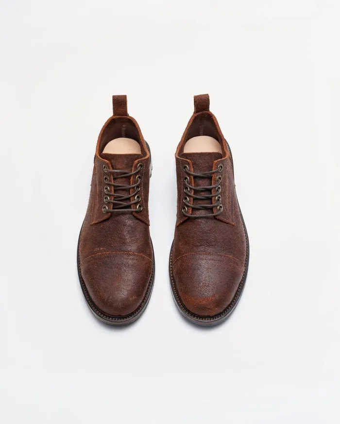 Footwear Men Billy Reid Oak Street X Captoe Trench Oxford Chocolate