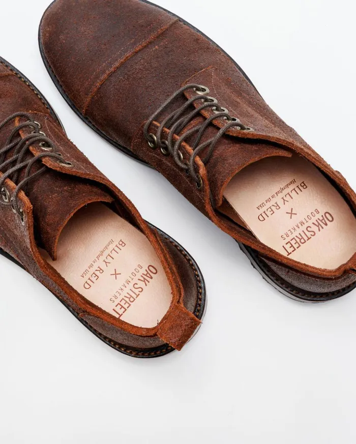 Footwear Men Billy Reid Oak Street X Captoe Trench Oxford Chocolate
