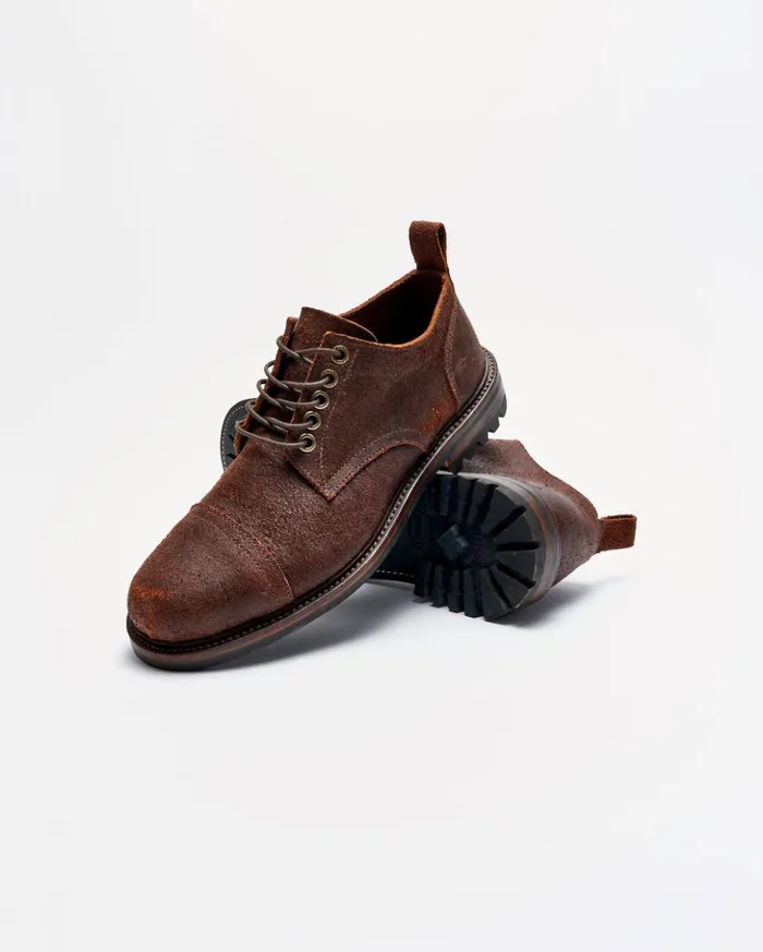 Footwear Men Billy Reid Oak Street X Captoe Trench Oxford Chocolate