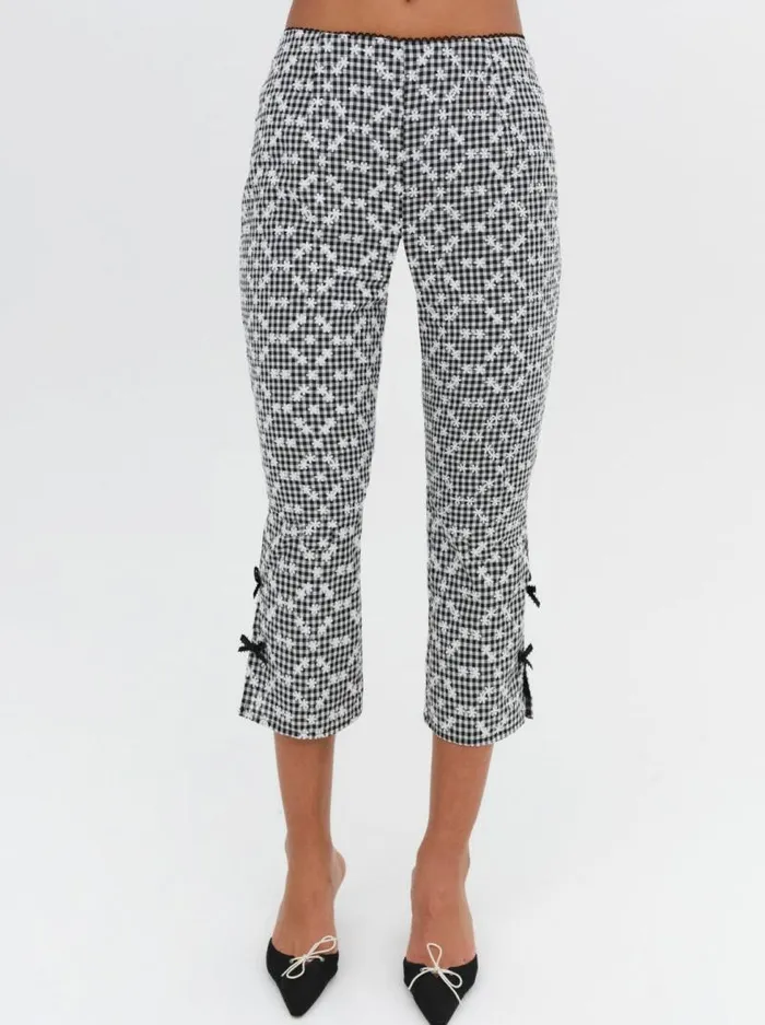 For Love and Lemons Bottoms Mimi Capri Pants Black 8211 Women