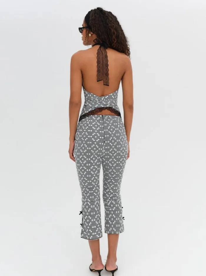 For Love and Lemons Bottoms Mimi Capri Pants Black 8211 Women
